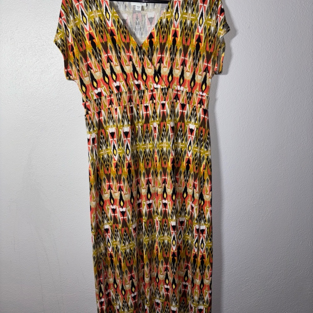 J.Jill Vibrant Patterned Maxi Dress